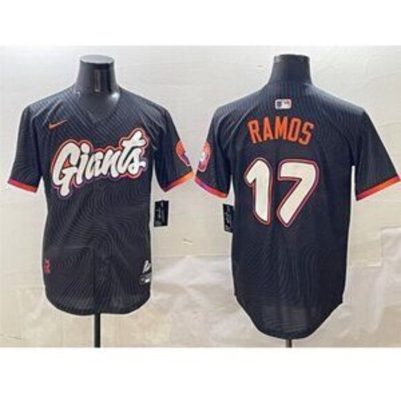 Mens Youths Kids Womens Heliot Ramos Black Stitched Jersey